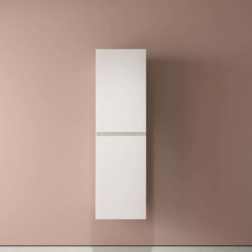 1350(H)x400(L)x300(D)mm Gloss White MDF 2-Door Tall Boy Vanity Tall Boy Cabinet