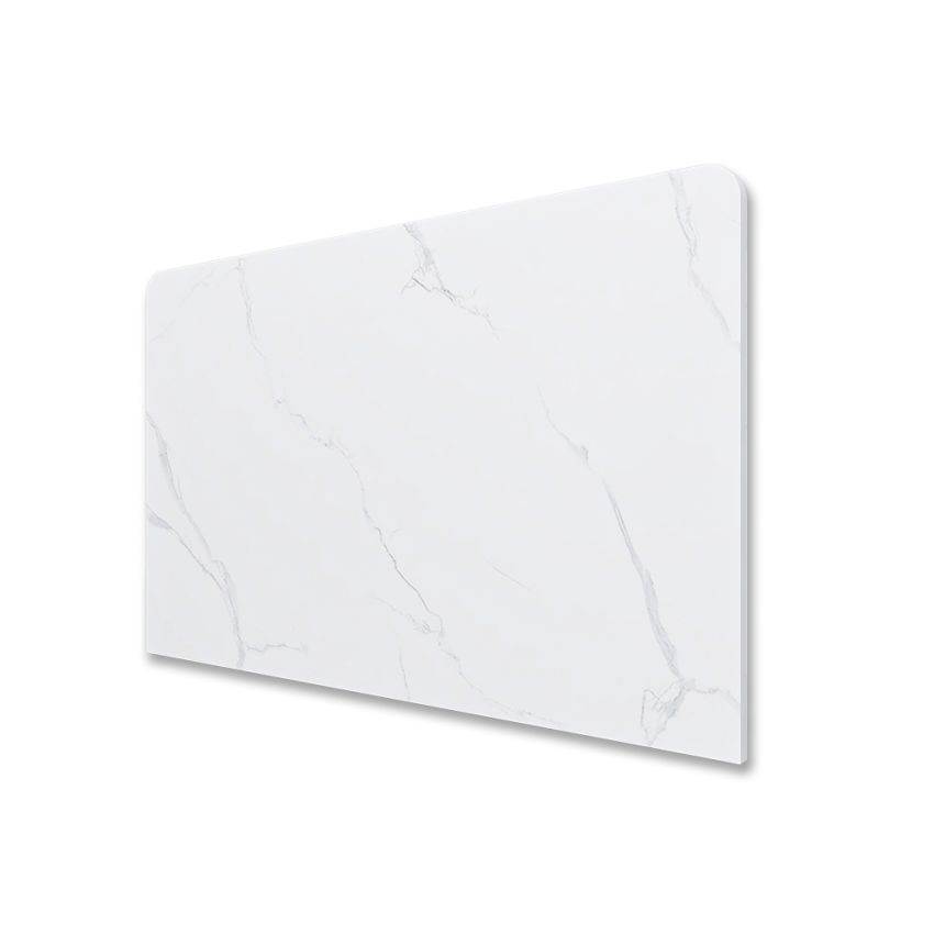 750x465x15mm White Marble Look Sintered Stone Top Benchtop