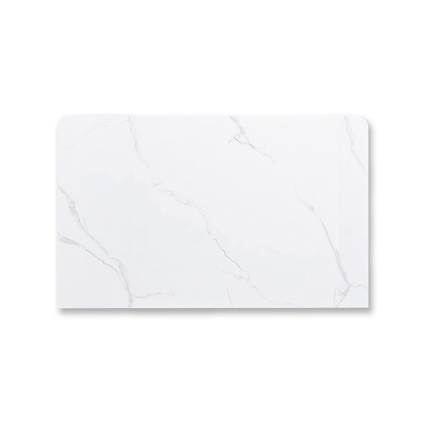 750x465x15mm White Marble Look Sintered Stone Top Benchtop