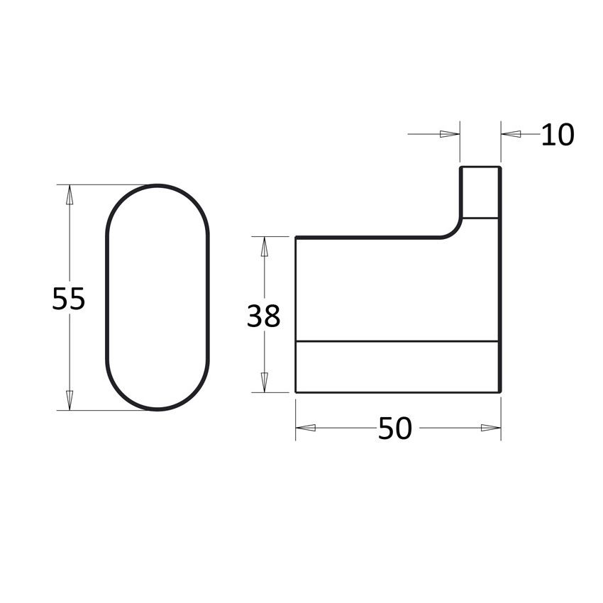 Flores Robe Hook Brushed Nickel