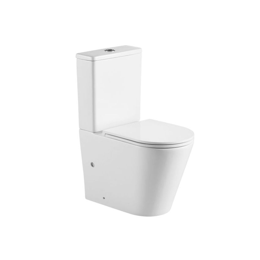 Berlin Gloss White Back To Wall Toilet Suite Quite Flushing Technology Two Piece Toilet