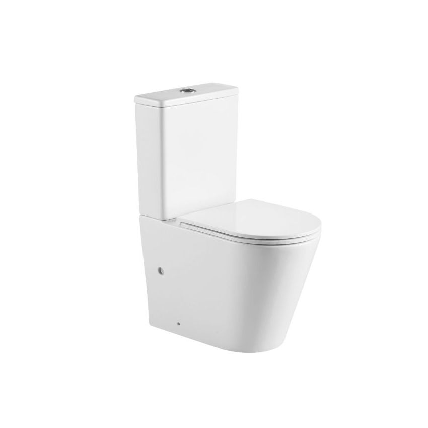 Berlin Matte White Back To Wall Toilet Suite Quite Flushing Technology Two Piece Toilet