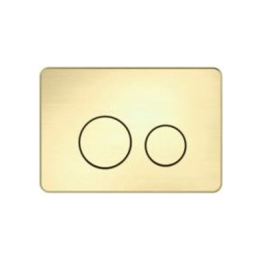 Access Plate - Round Button Brushed Gold