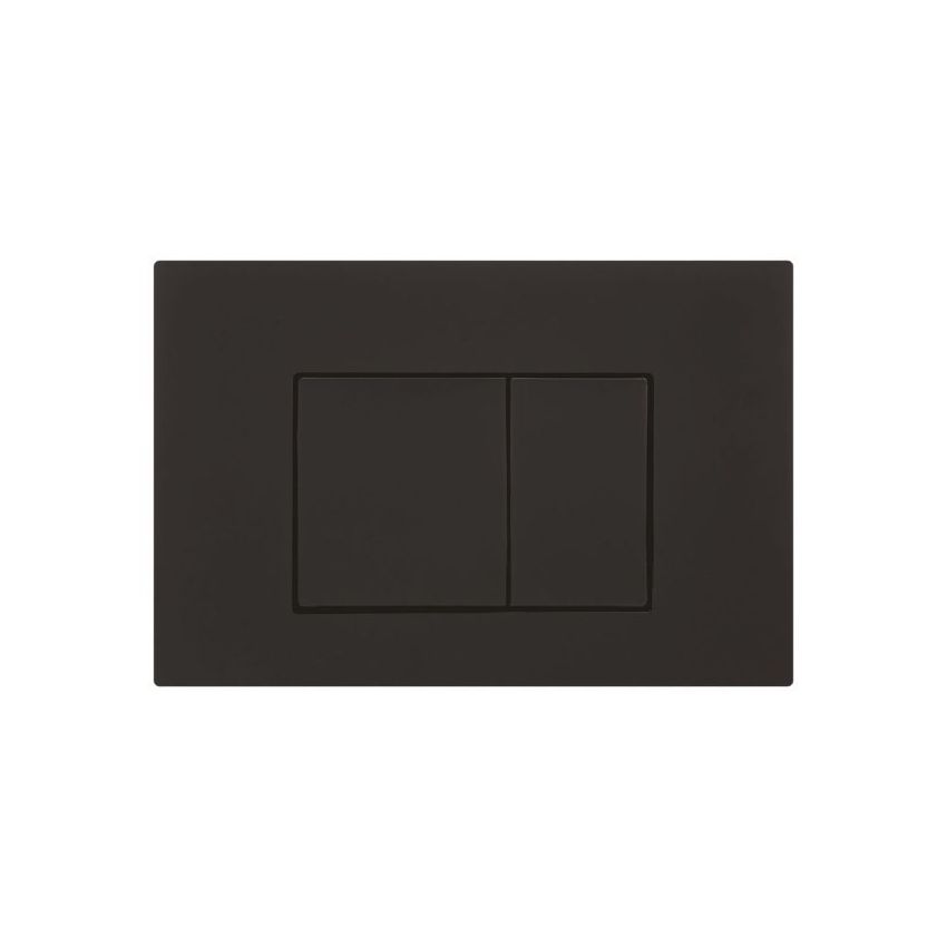 Access Plate - Square Button Black