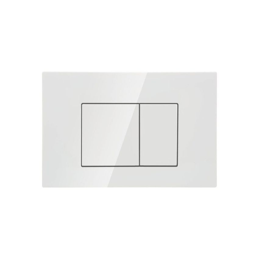 Access Plate - Square Button White