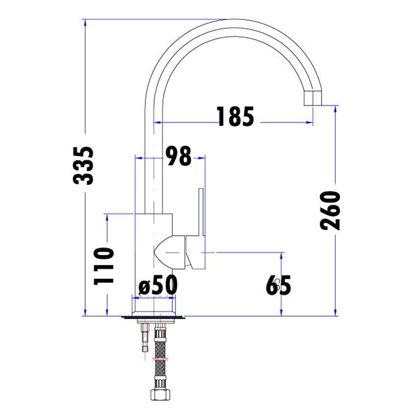 Otus Sink Mixer Matte Black