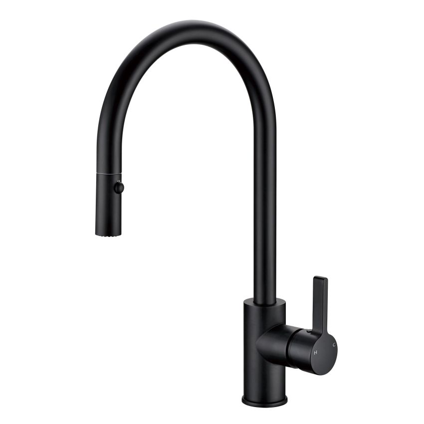 Otus Pull Out Sink Mixer Matte Black