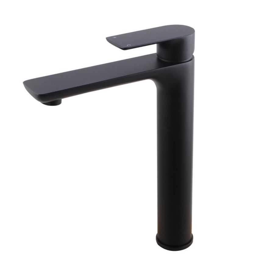 35mm Modern Bathroom Tall Basin Sink Mixer Tap Solid Brass Matte Black