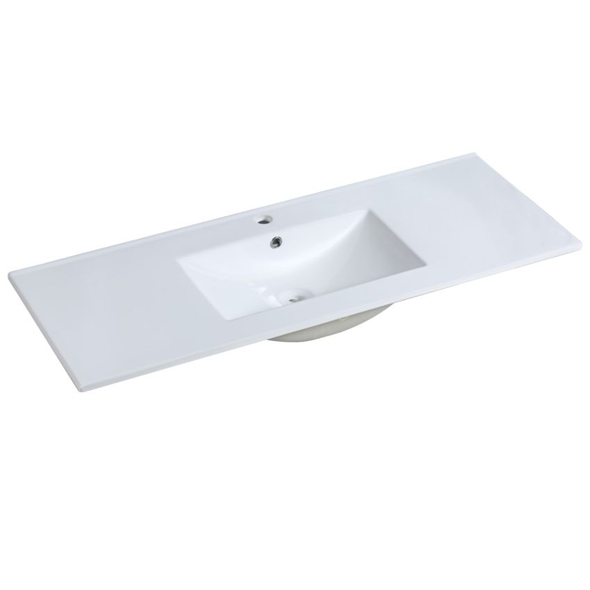 1200x460mm Nana Gloss White Thin Edge Ceramic Top