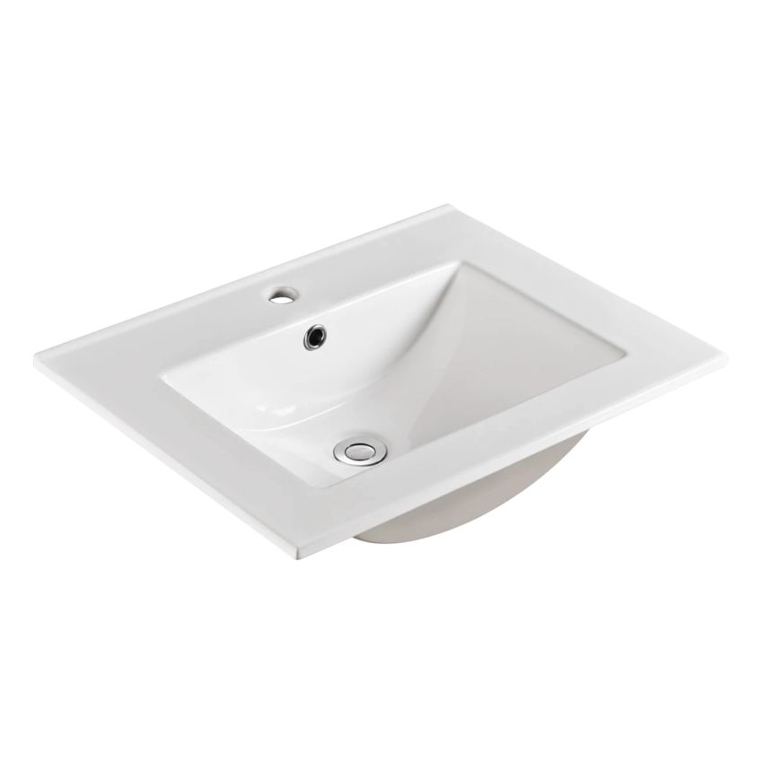 600x460mm Nana Gloss White Thin Edge Ceramic Top