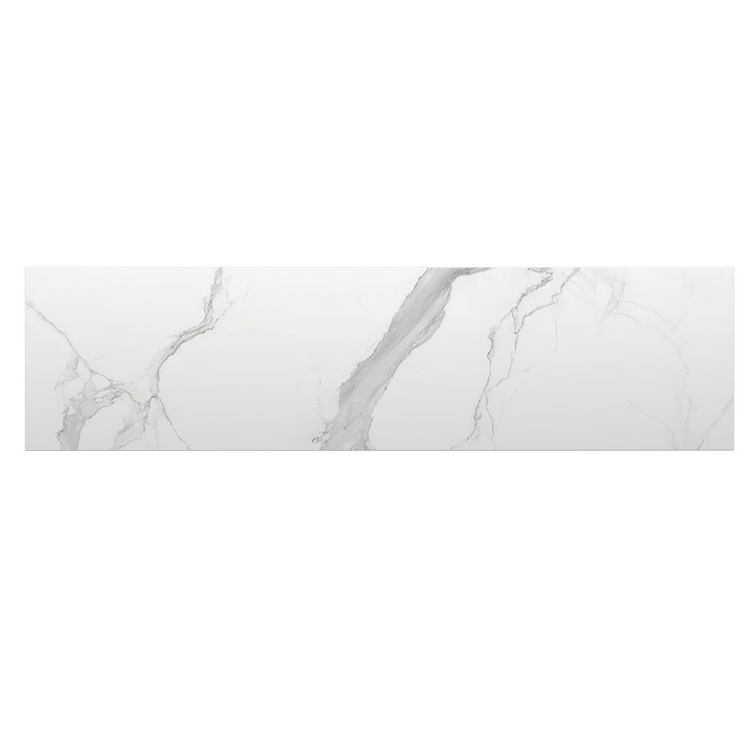 1502x390x15mm White Marble Look Sintered Stone Top Matte Finish Benchtop