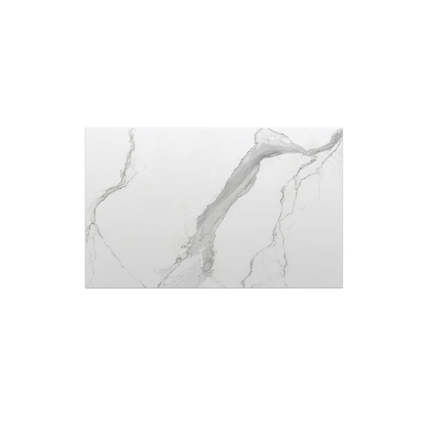 602x390x15mm White Marble Look Sintered Stone Top Matte Finish Benchtop