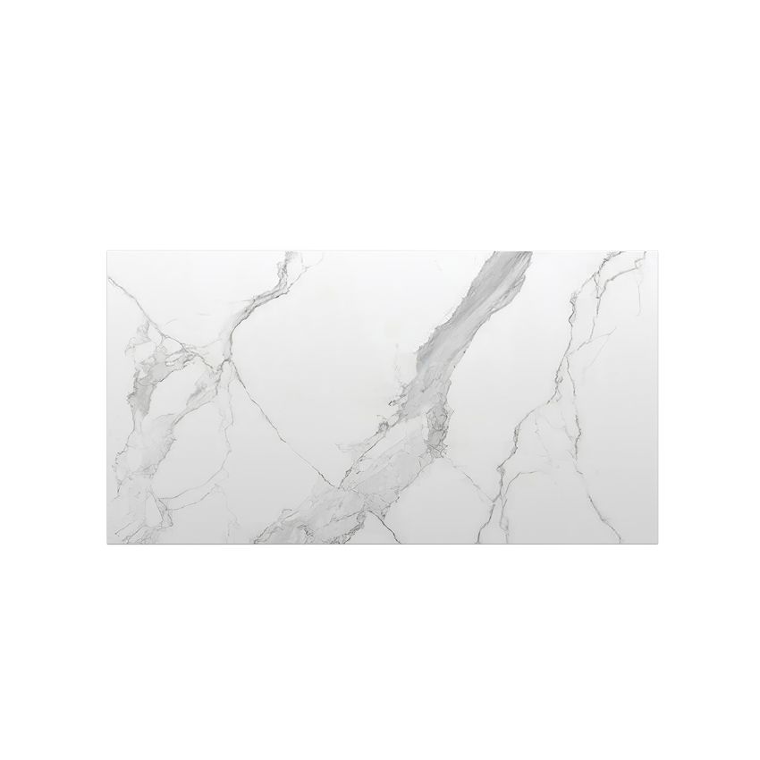 902x500x15mm White Marble Look Sintered Stone Top Matte Finish Benchtop