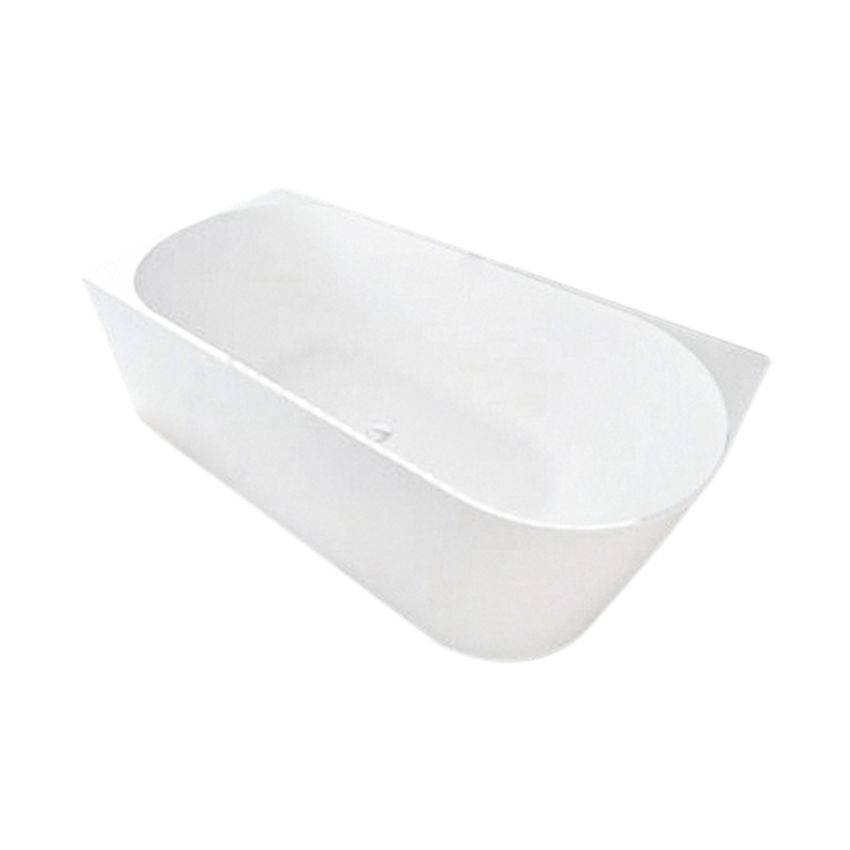 Nova 1700mm Corner Bathtub Left Corner Bathtub Gloss White Acrylic Bathtub