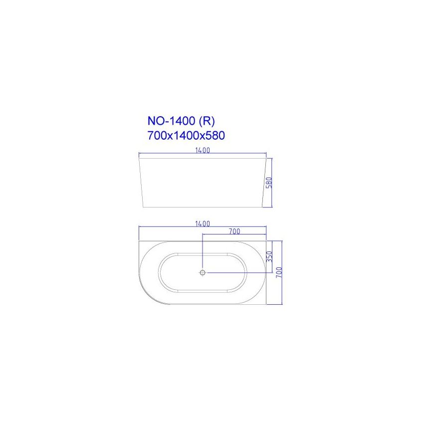 Nova 1400mm Corner Bathtub Right Corner Bathtub Gloss White Acrylic Bathtub