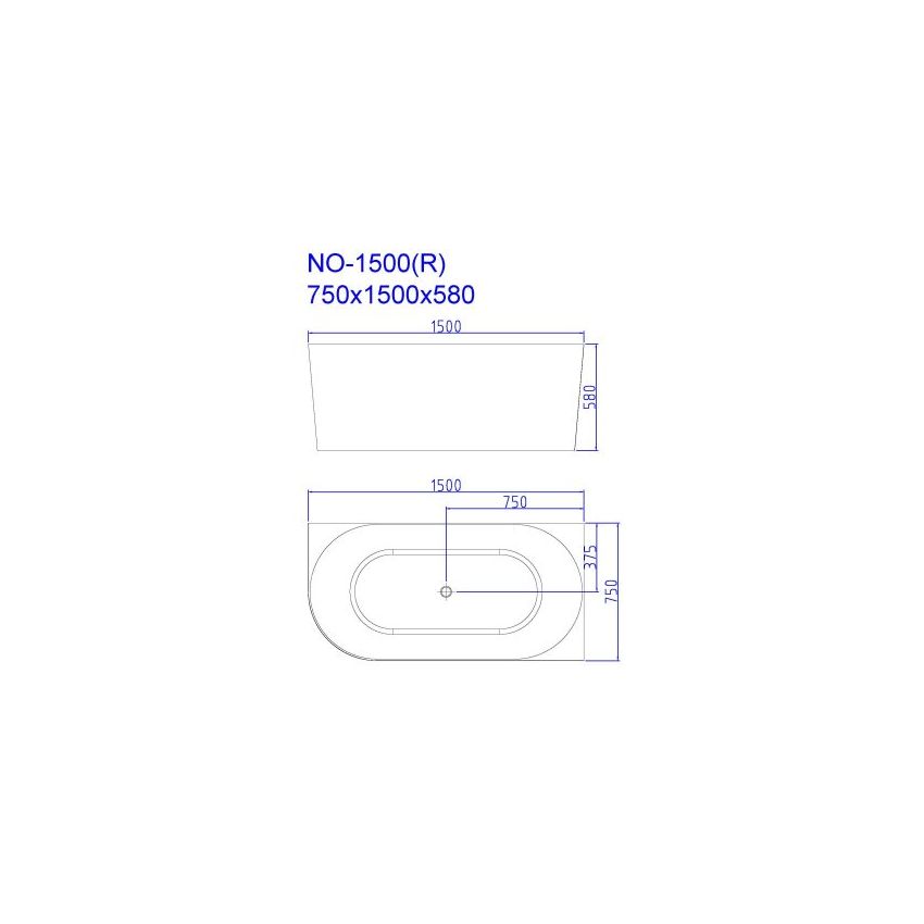 Nova 1500mm Corner Bathtub Right Corner Bathtub Gloss White Acrylic Bathtub