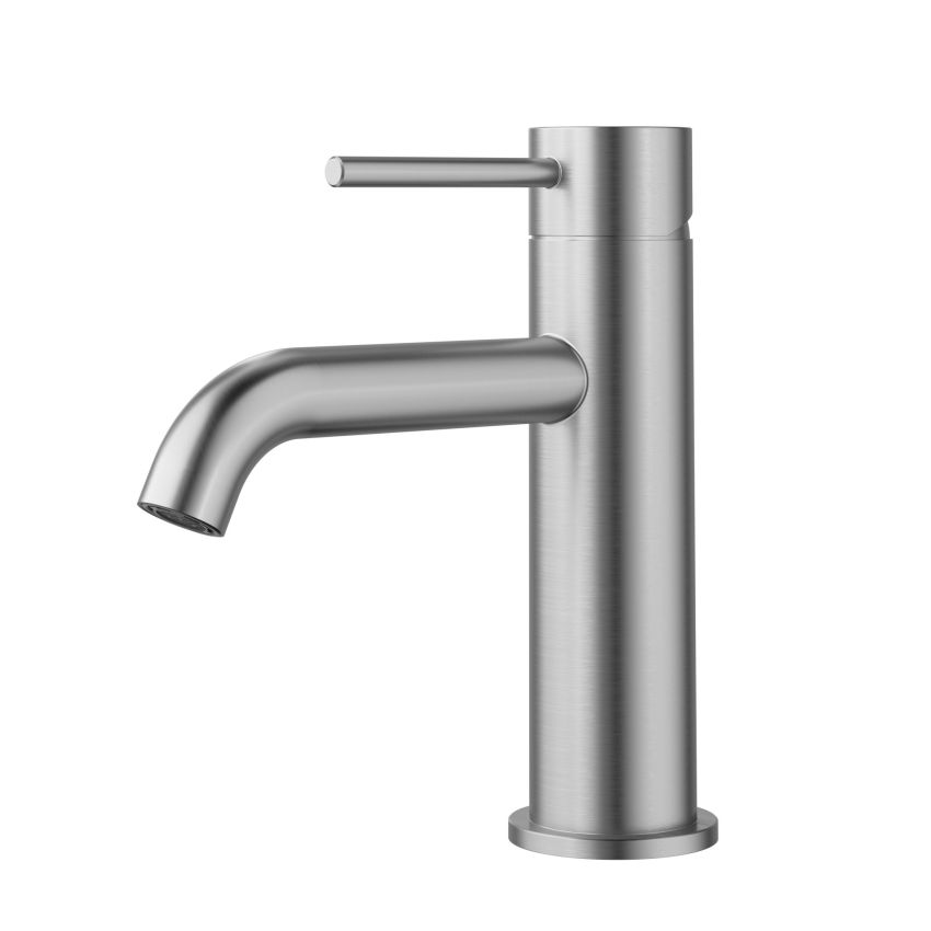 Otus Slimline SS Basin Mixer Brushed Stainless Steel
