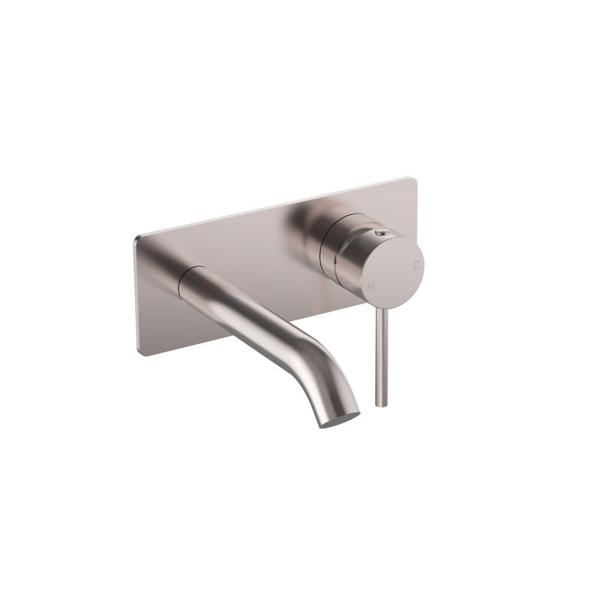 Otus Slimline SS Wall Basin Mixer Trim Kits Stainless Steel