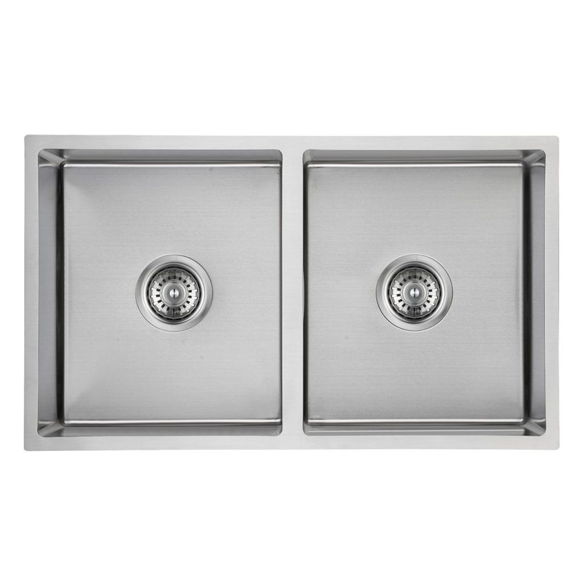 New Cora Double Bowl Above / Undermount Kitchen Sink 750 x 440mm