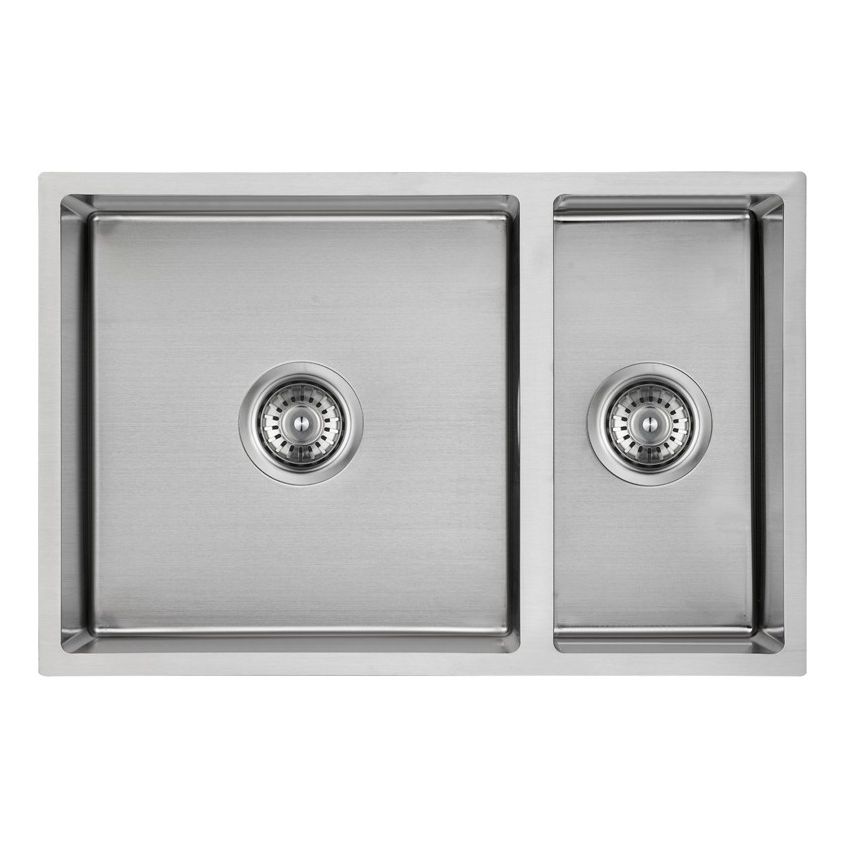 New Cora Double Bowl Above / Undermount Kitchen Sink 670 x 440mm