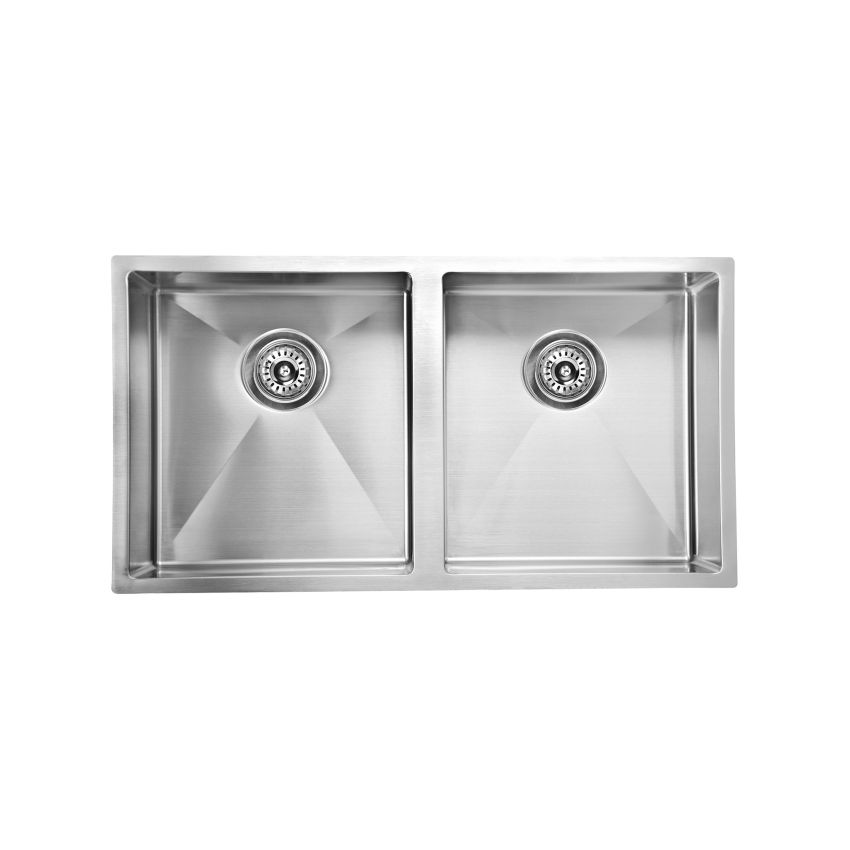 Eden Double Bowl Kitchen Sink Above / Undermount Sink 880 x 440mm