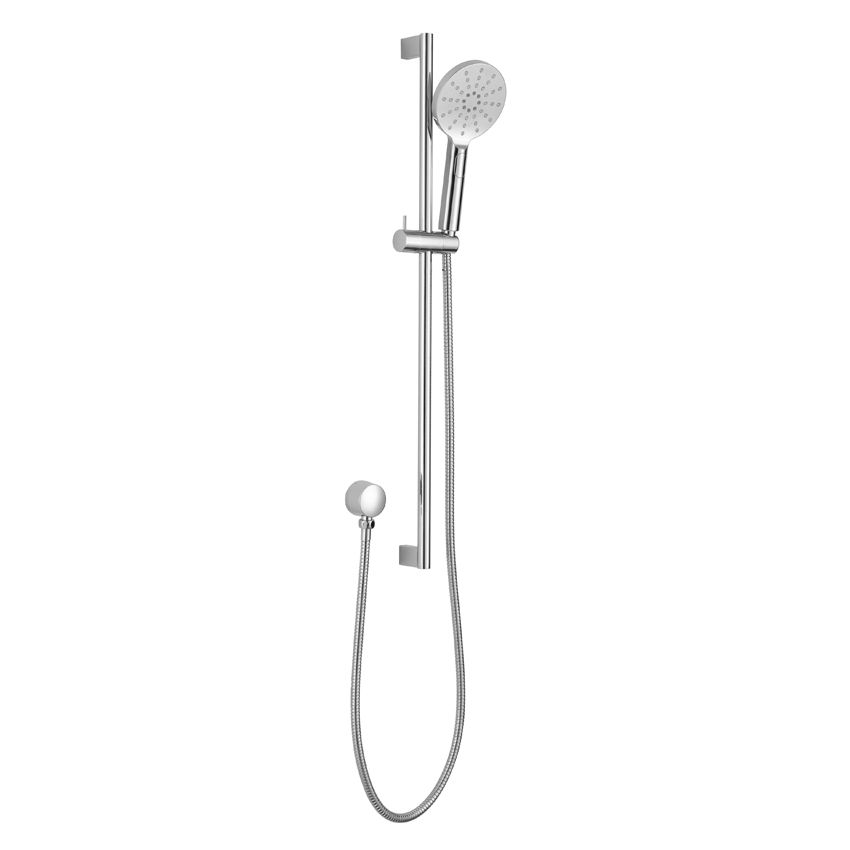Cora Round Sliding Shower Set Chrome