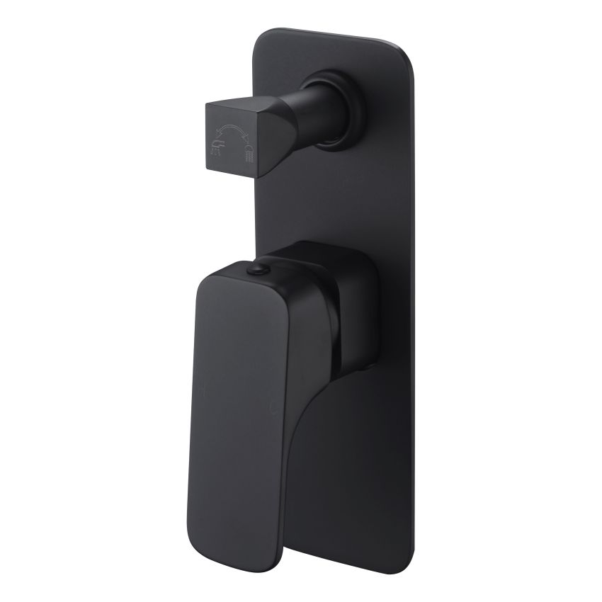 Eden Wall Mixer with Diverter Matt Black