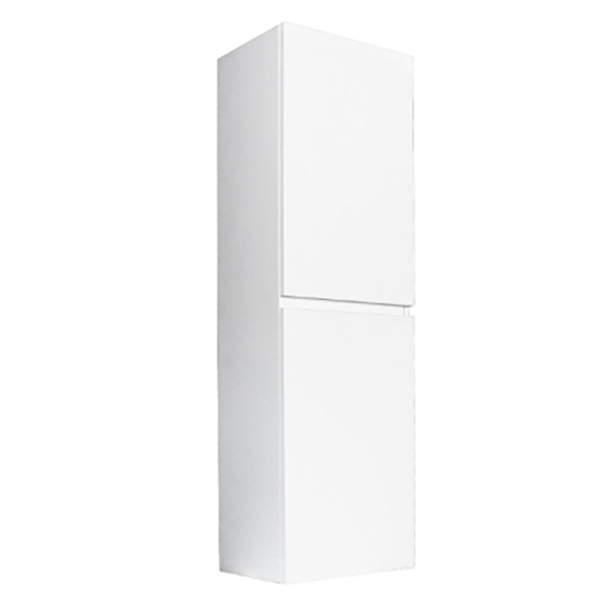 1350(H)x400(L)x300(D)mm Gloss White MDF 2-Door Tall Boy Vanity Tall Boy Cabinet
