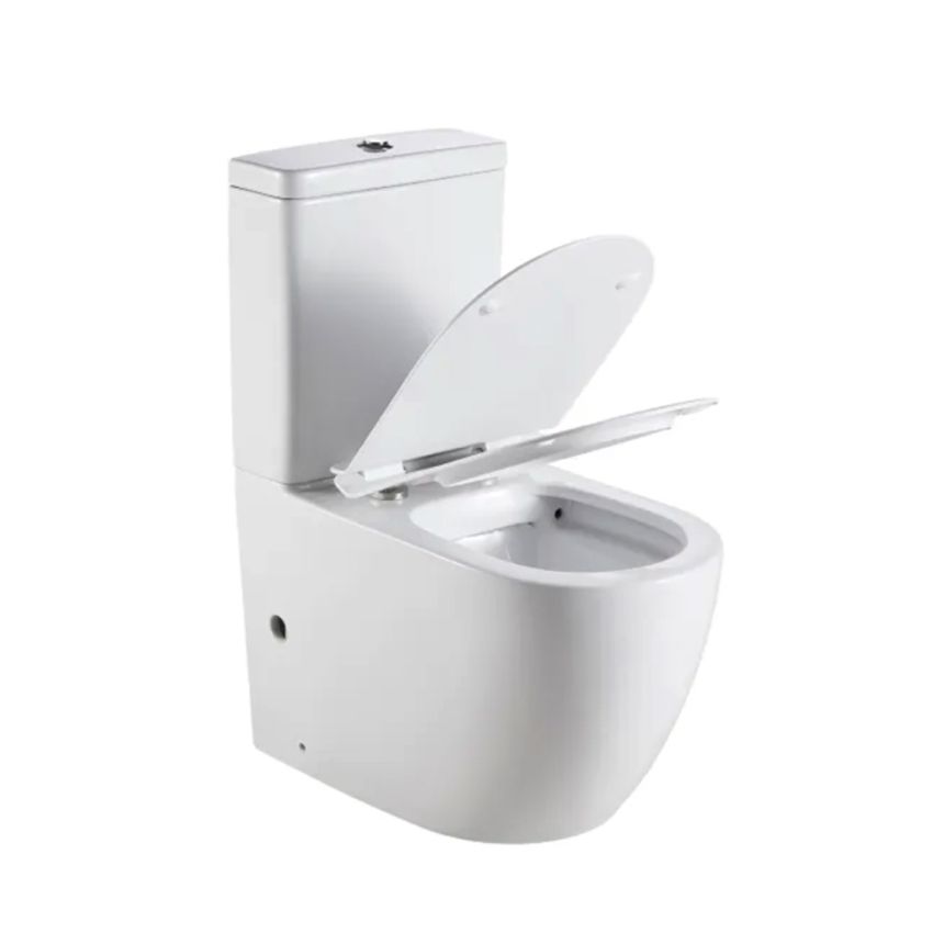 Bathroom Rimless Toilet Suites Tornado Flush Ceramic White