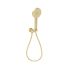 Cora Round Hand Shower On Wall Outlet Bracket Brushed Gold