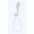 Eden Square Hand Shower On Wall Outlet Bracket Brushed Nickel