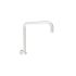 Round Rectangle Curved Shower Arm Brushed Nickel