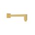 Square Horizontal Shower Arm Brushed Gold 400mm