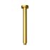 Round Vertical Shower Arm Brushed Gold 300mm