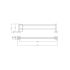 Otus Slimline Double Towel Rail 600mm Brushed Gold