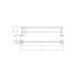 Otus Slimline Double Towel Rail 900mm Brushed Gold