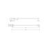 Otus Slimline Single Towel Rail 900mm Brushed Stainless Steel