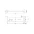 Otus Slimline Metal Shelf Brushed Gold