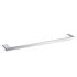Cora Round Cornered Rectangle Single Towel Rail 300mm  Chrome