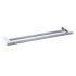Cora Double Towel Rail 800mm Chrome & White 