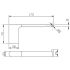 Cora Round Cornered Rectangle Paper Holder Gun Metal