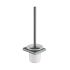Cora Round Cornered Rectangle Toilet Brush Holder Gun Metal