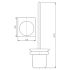 Cora Toilet Brush Holder Matt Black 
