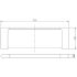 Cora Round Cornered Rectangle Cosmetic Shelf Brushed Nickel