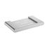 Cora Round Cornered Rectangle Soap Holder Brushed Nickel