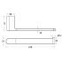 Flores Towel Bar Chrome