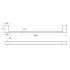 Ceram Single Towel Rail 800mm Chrome 