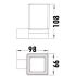 Rosa Tumbler Holder Matt Black