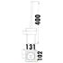 Rosa Toilet Brush Matt Black