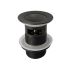 32mm Bathroom Matt Black Solid Brass Basin Pop Up Waste with Overflow